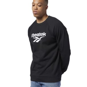 Bluza Męskie Reebok Classic Vector Crew Czarne PL 28RGSCZ